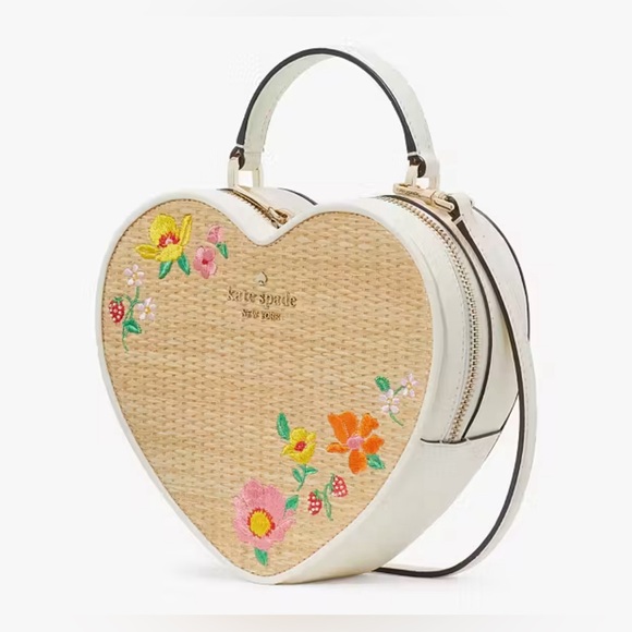 kate spade Love Shack Rattan Heart Crossbody - Picture 5 of 13